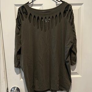 Olive Green Women's Top